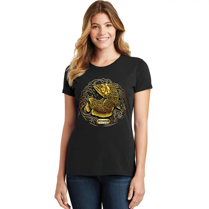 Arowana Fish Gold Women's T-Shirt