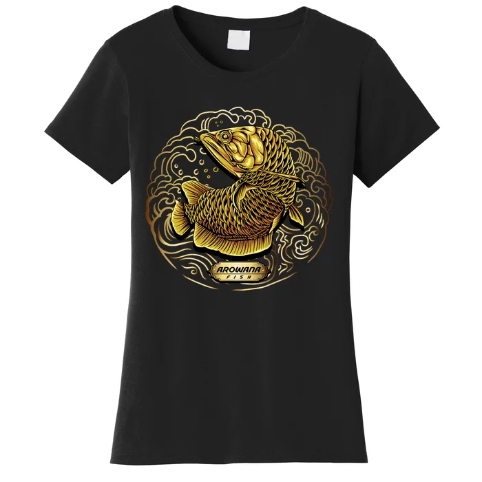 Arowana Fish Gold Women's T-Shirt