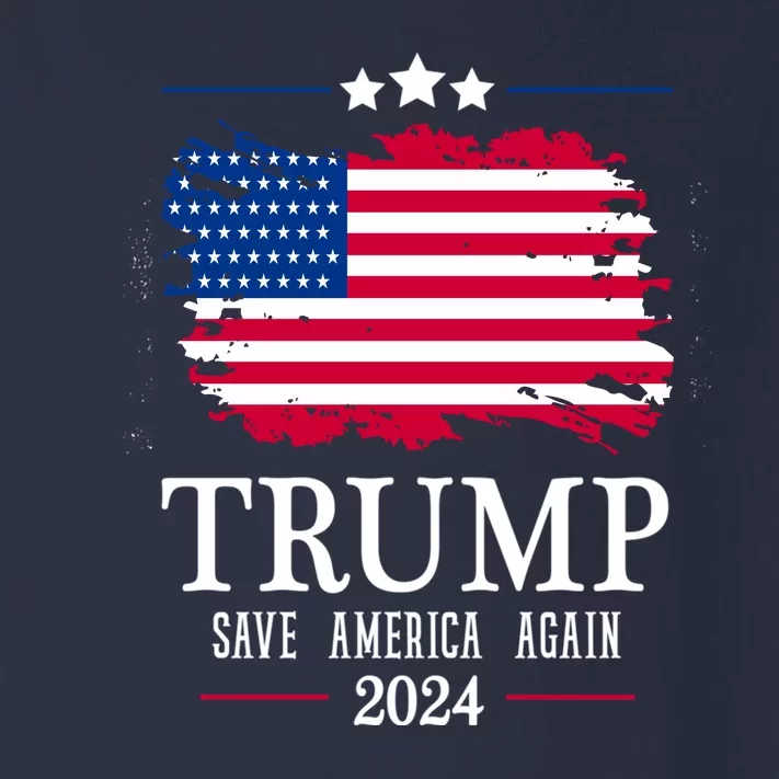 American Flag Gift Trump 2024 Save America Again Toddler Long Sleeve Shirt