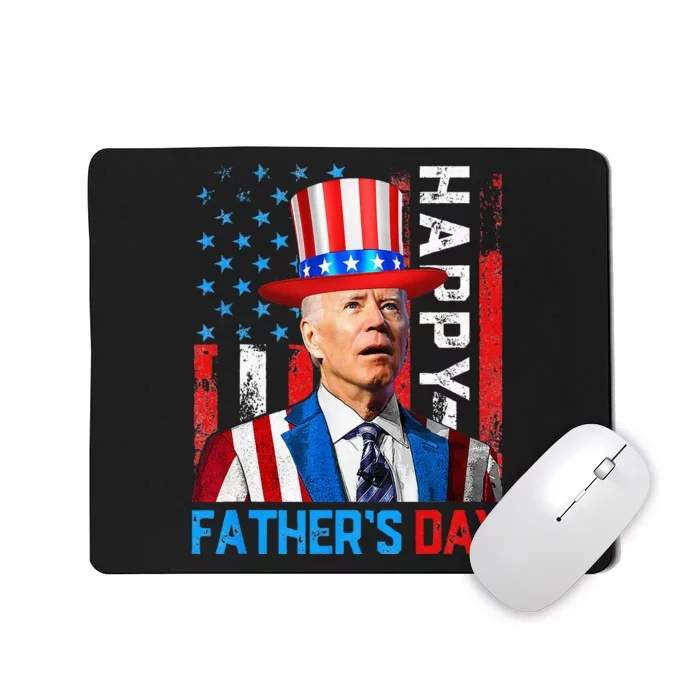 American Flag Happy Fathers Day Confused For 4th Of July Mousepad