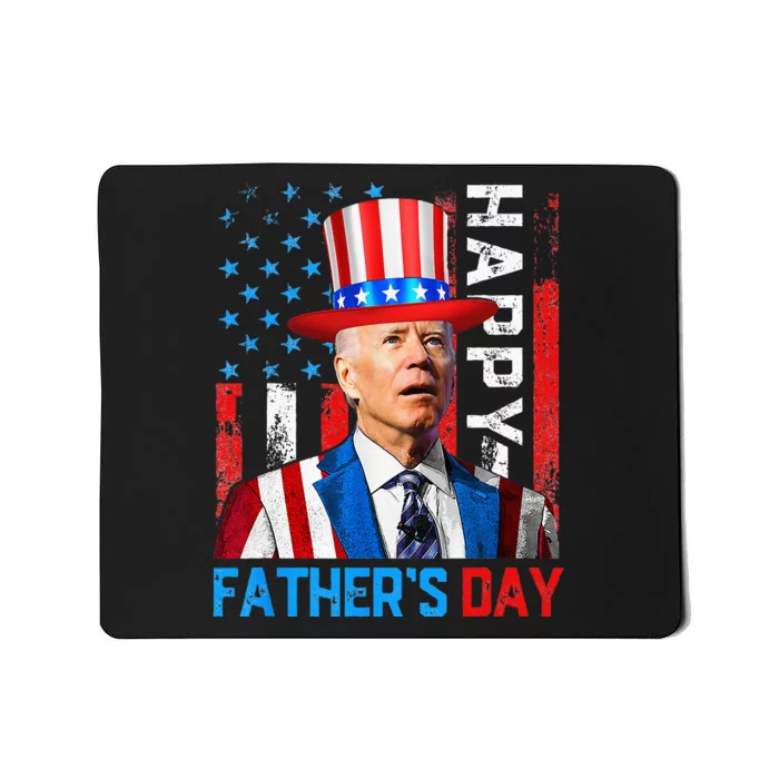 American Flag Happy Fathers Day Confused For 4th Of July Mousepad