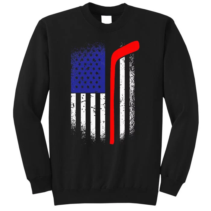 American Flag Hockey 4th Of July Cool Sport Memorial Day Sweatshirt