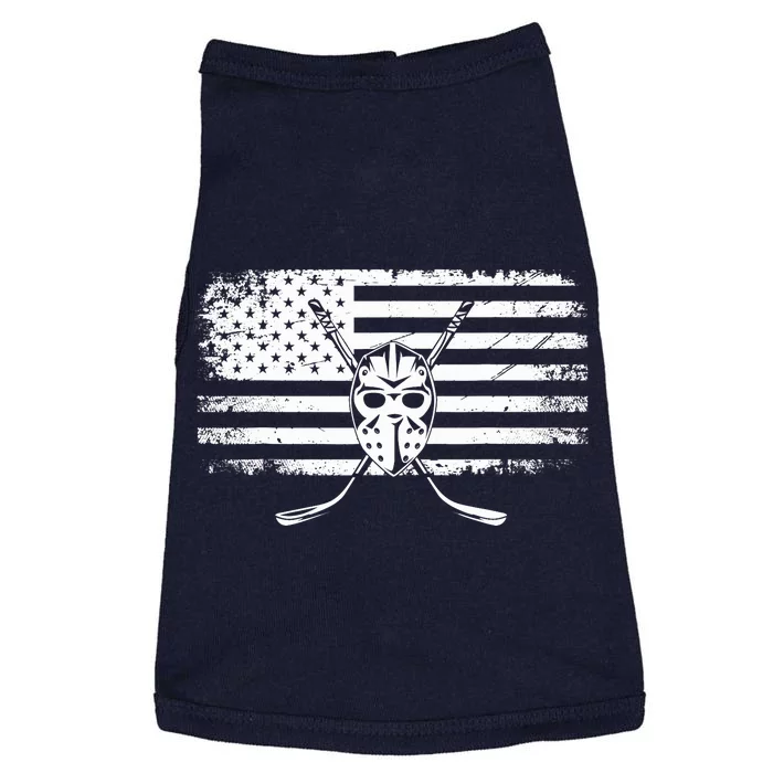 American Flag Hockey Hockey Doggie Tank