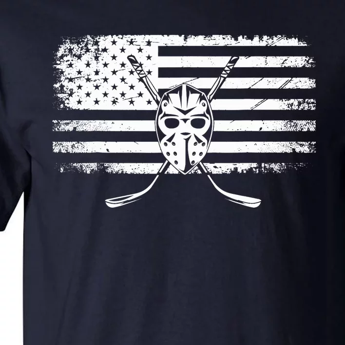 American Flag Hockey Hockey Tall T-Shirt