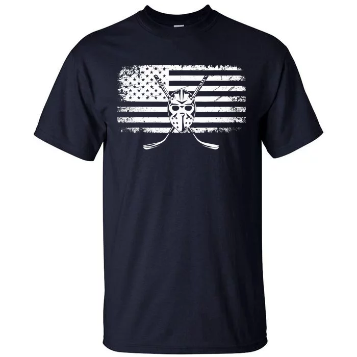 American Flag Hockey Hockey Tall T-Shirt