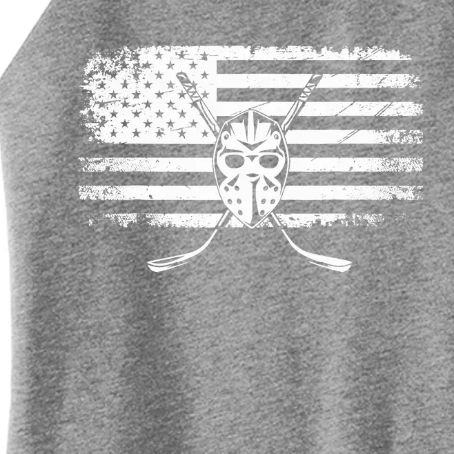 American Flag Hockey Hockey Women’s Perfect Tri Rocker Tank