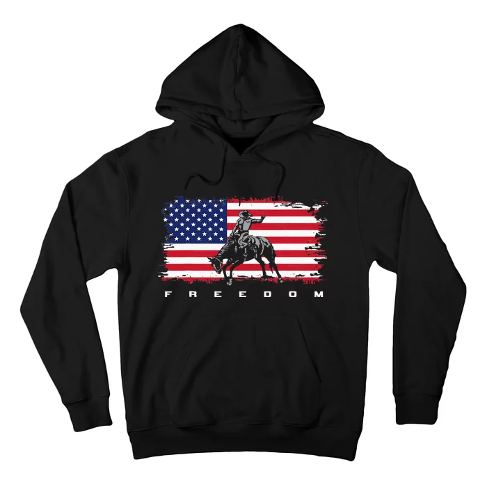 American Flag Horse Riding Apparel - Rodeo Hoodie