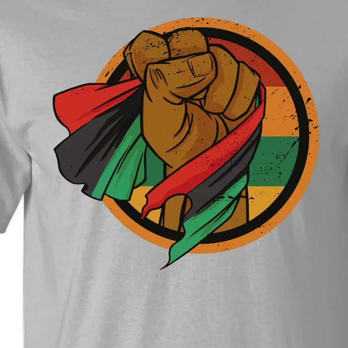 African Flag Hand Tall T-Shirt