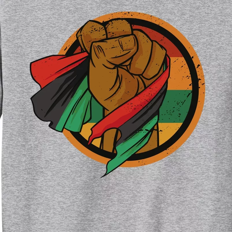 African Flag Hand Tall Sweatshirt