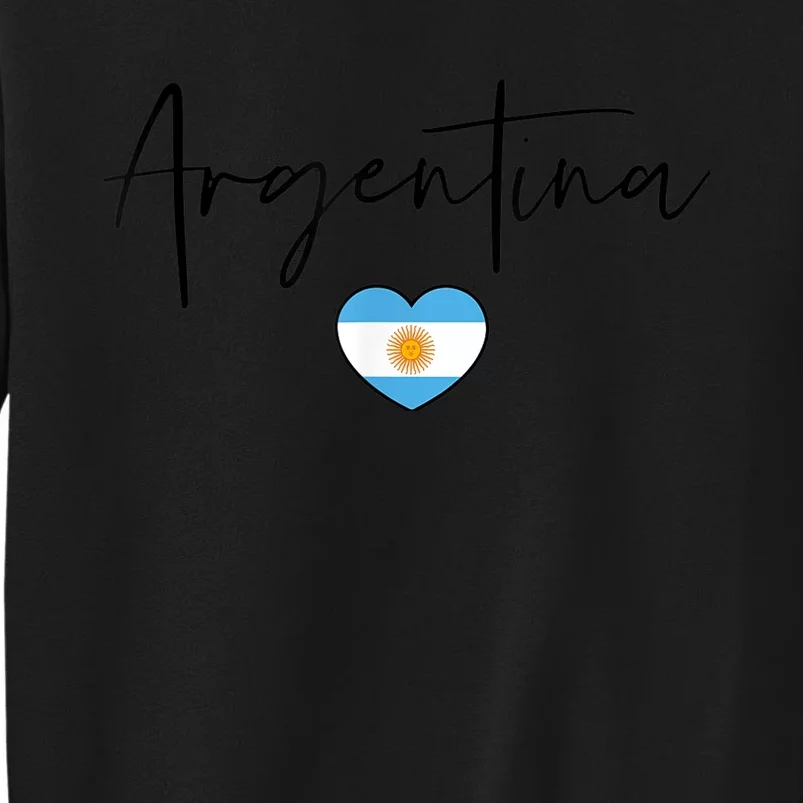 Argentina Flag Heart Argentina Soccer Jersey South America Sweatshirt