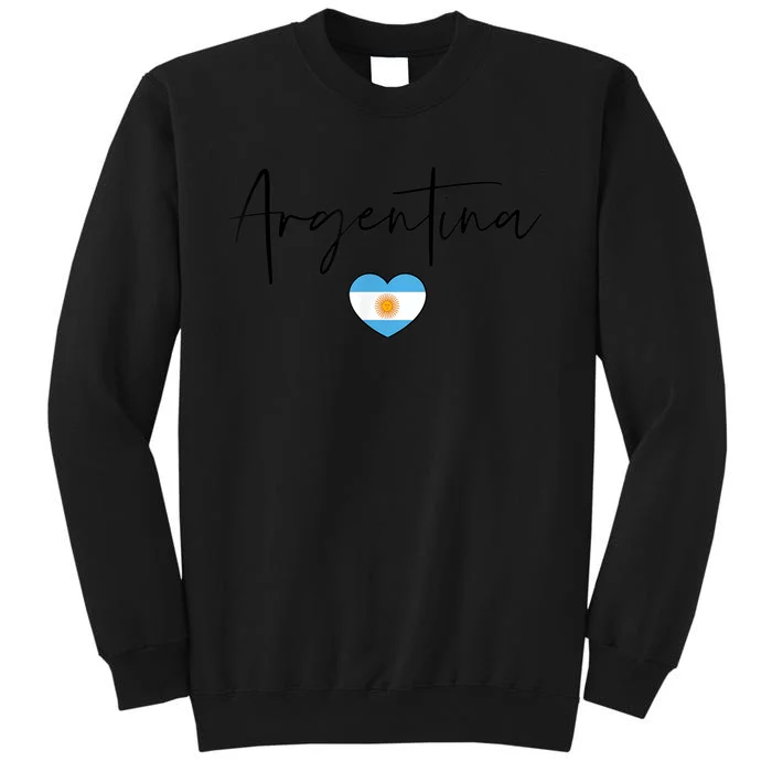 Argentina Flag Heart Argentina Soccer Jersey South America Sweatshirt