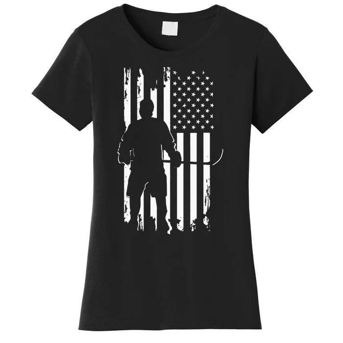 American Flag Hockey Apparel Hockey Women's T-Shirt