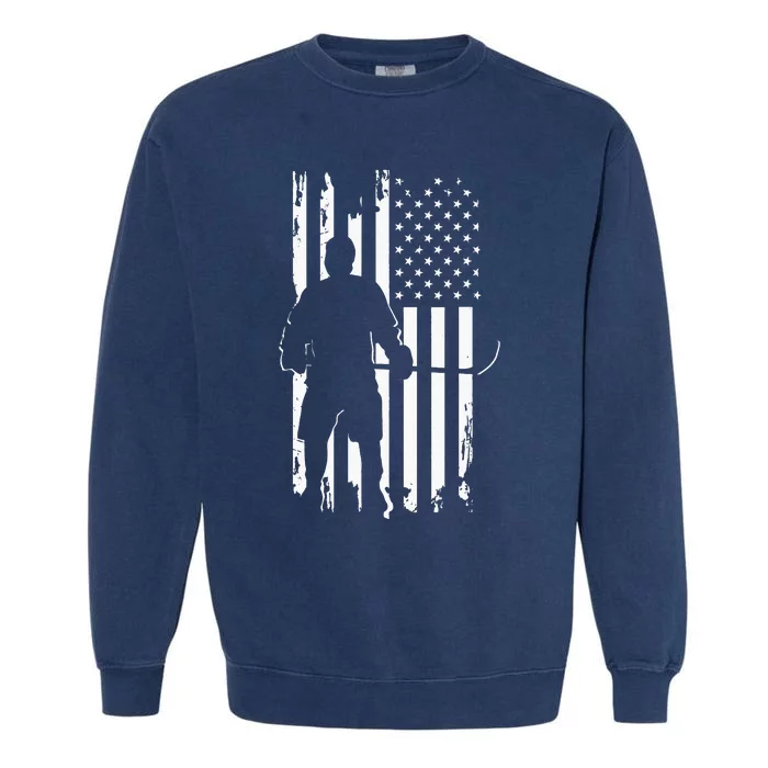 American Flag Hockey Apparel Hockey Garment-Dyed Sweatshirt