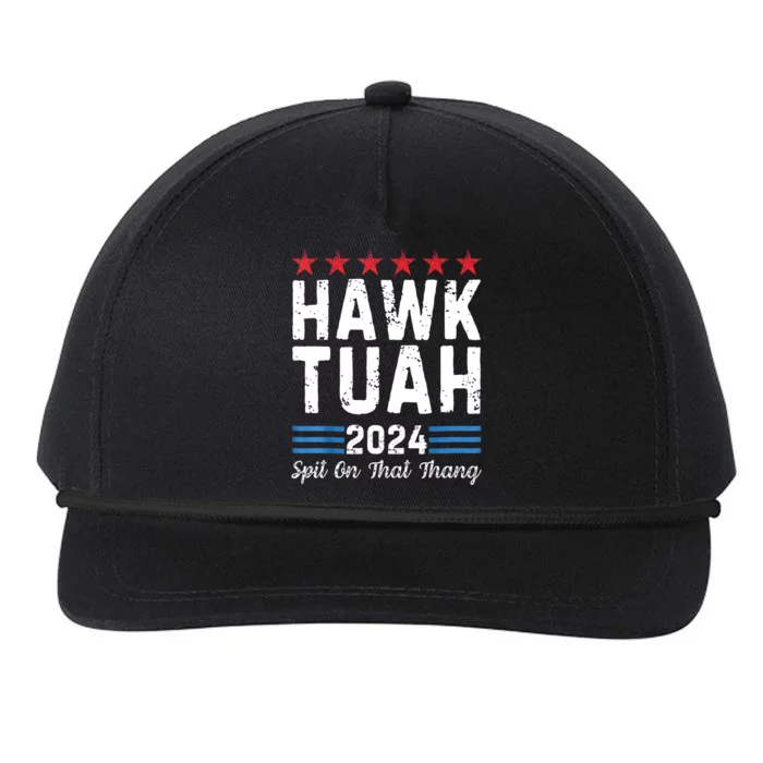 American Flag Hawk Tush Spit On That Thang 4th Of July Gift Snapback Five-Panel Rope Hat