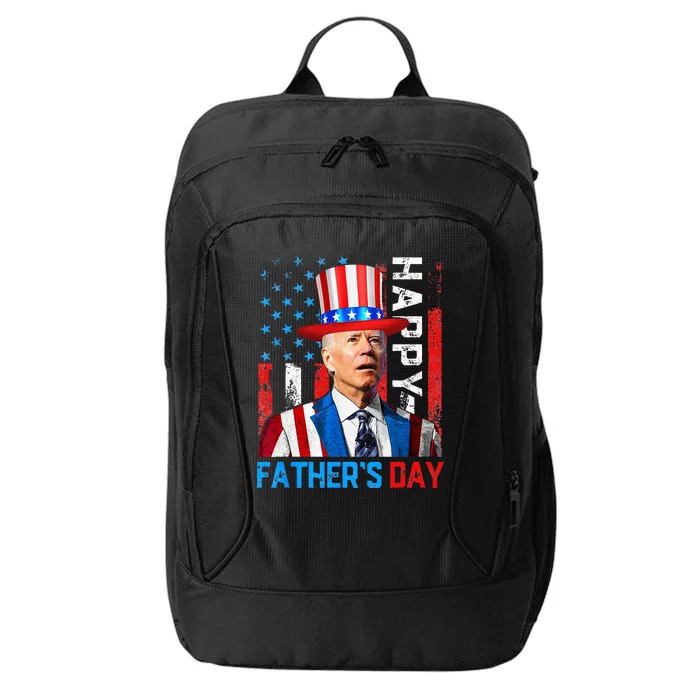 American Flag Happy Father's Day Confused For 4th Of July City Backpack