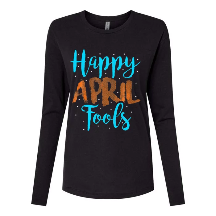 April Fools Happy April Fool's Day Womens Cotton Relaxed Long Sleeve T-Shirt