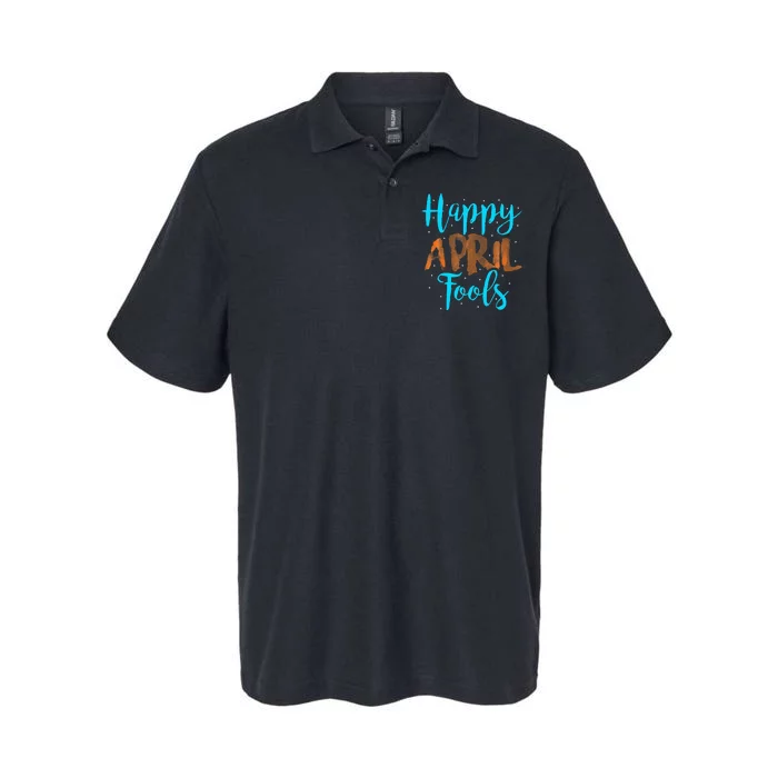 April Fools Happy April Fool's Day Softstyle Adult Sport Polo