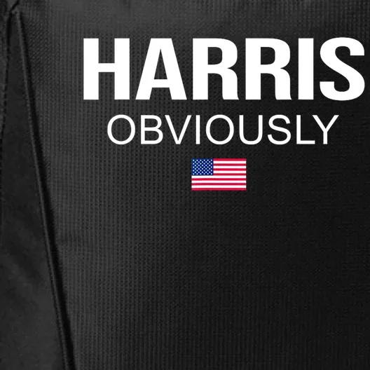 American Flag Harris Obviously For President 2024 Kamala Gift City Backpack