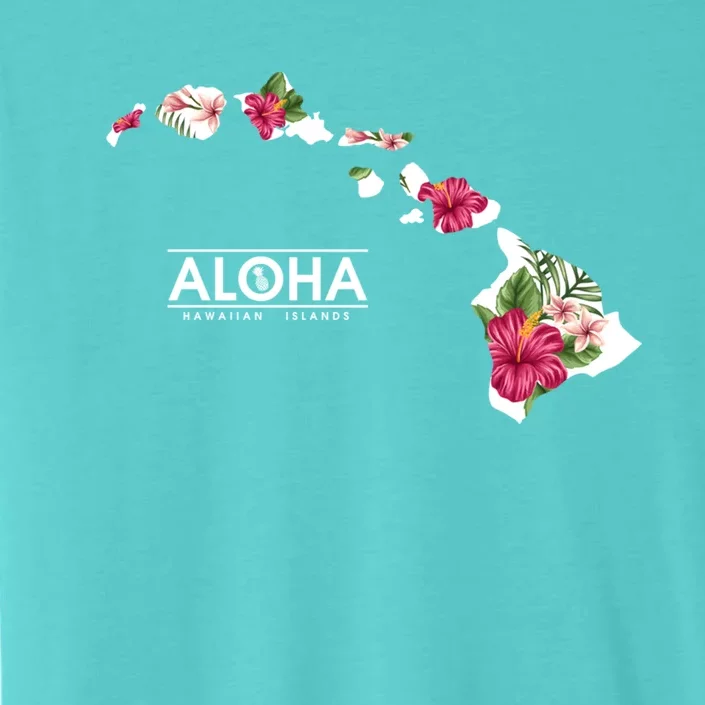 Aloha Floral Hawaiian Islands Gift ChromaSoft Performance T-Shirt