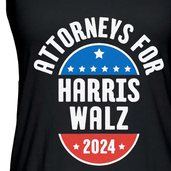 Attorneys For Harris Walz 2024 Ladies Essential Flowy Tank