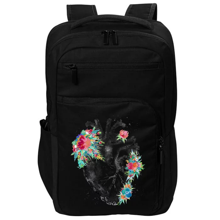 Anatomical Flower Heart Impact Tech Backpack