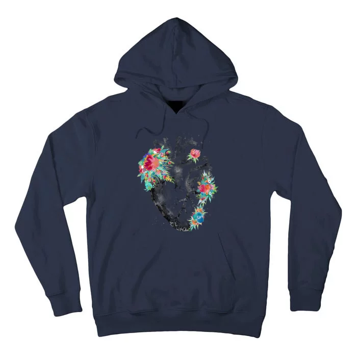 Anatomical Flower Heart Tall Hoodie