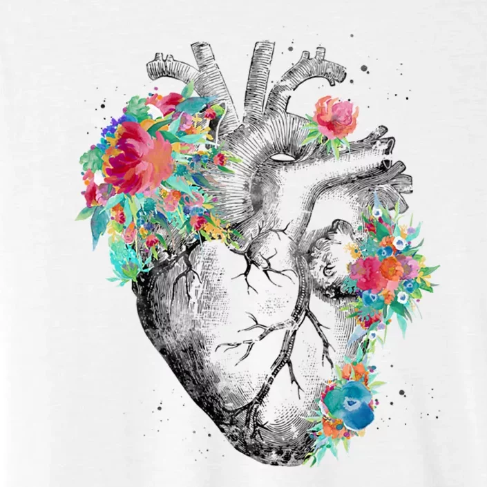 Anatomical Flower Heart ChromaSoft Performance T-Shirt