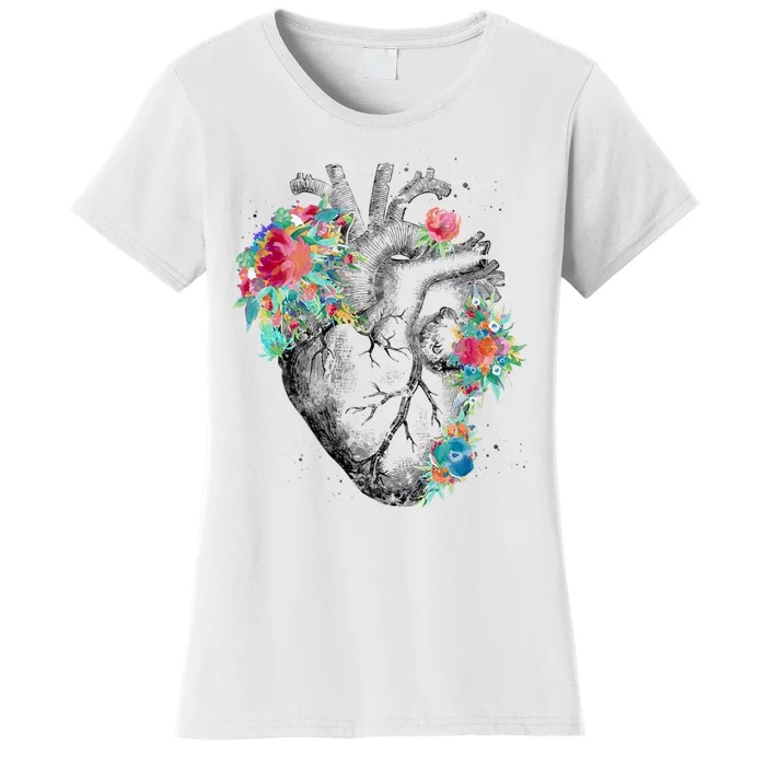 Anatomical Flower Heart Women's T-Shirt