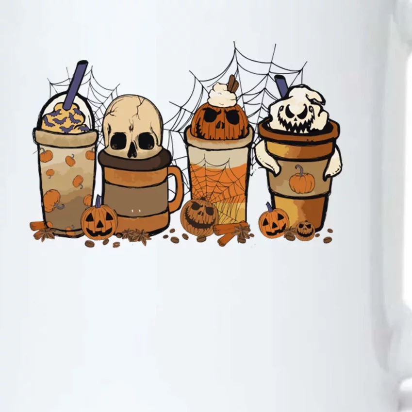 Autumn Fall Horror Latte Coffee Cups Ghost Halloween Meaningful Gift Black Color Changing Mug