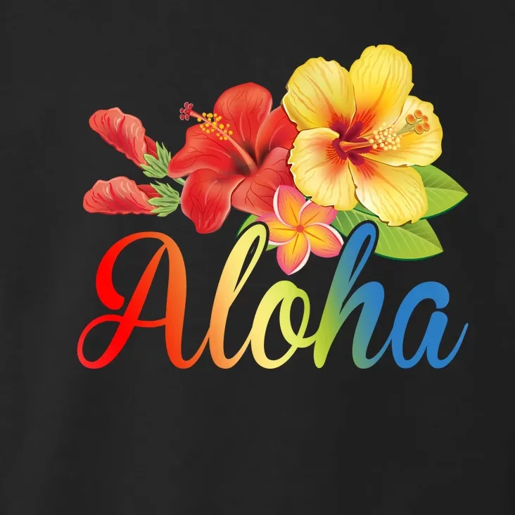 Aloha Floral Hawaiian Tropical Toddler Hoodie