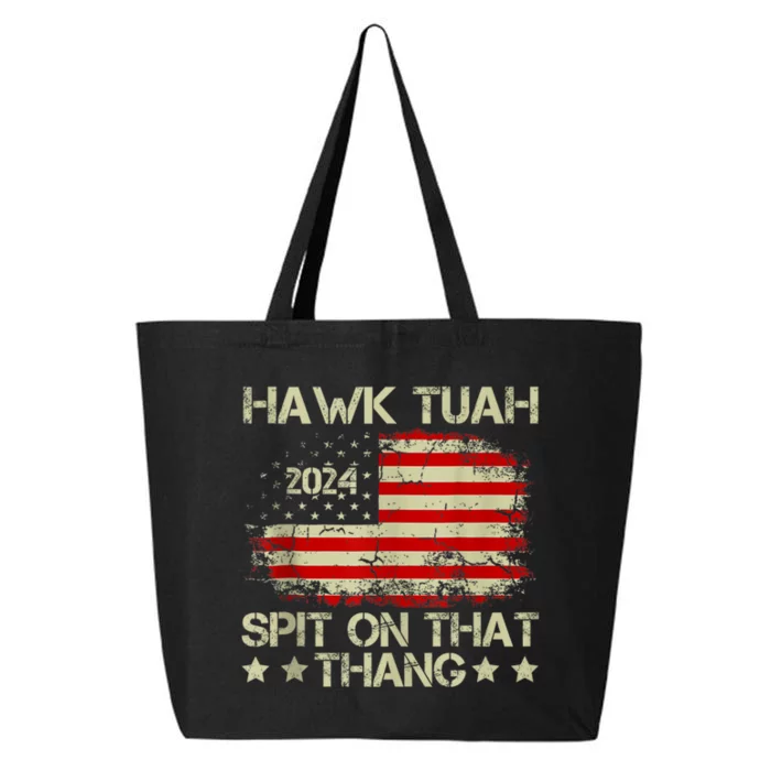 American Flag Hawk Tuah 24 Spit On That Thang 25L Jumbo Tote