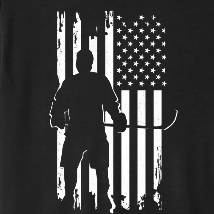 American Flag Hockey Apparel Gift Hockey Gift ChromaSoft Performance T-Shirt