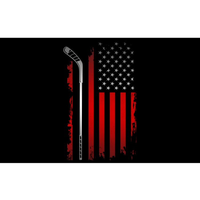 American Flag Hockey Apparel Gift Hockey Funny Gift Bumper Sticker