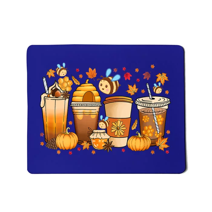 Autumn Fall Horror Latte Fall Coffee Cups Ghost Halloween Cool Gift Mousepad