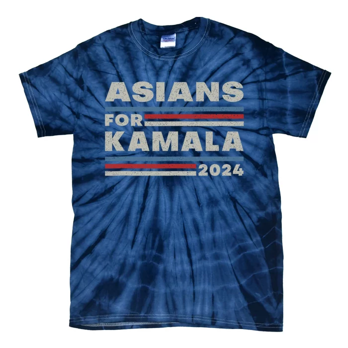 Asians For Harris 2024 Kamala Harris For President Tie-Dye T-Shirt