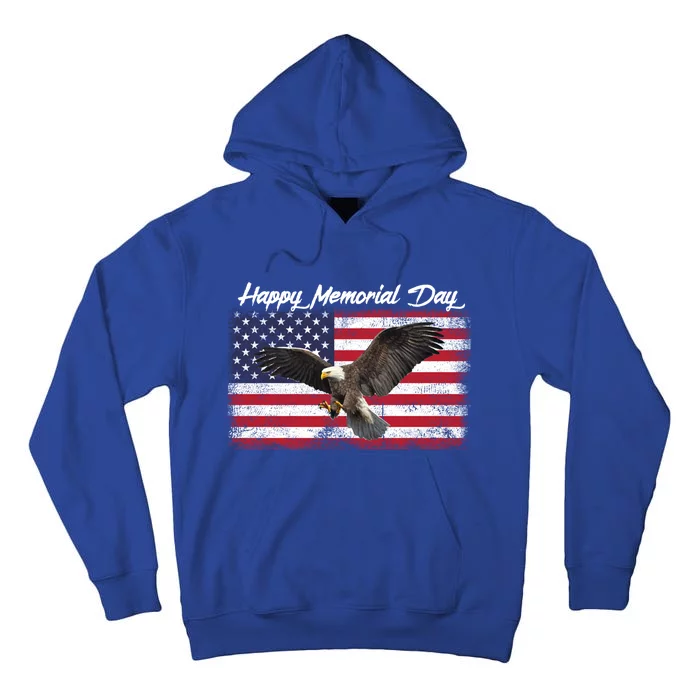 American Flags Happy Memorial Day Great Gift Tall Hoodie