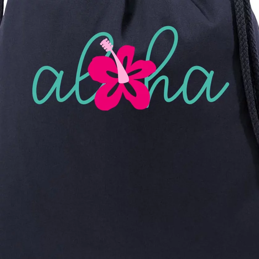 Aloha Floral Hawaii Tropical Drawstring Bag