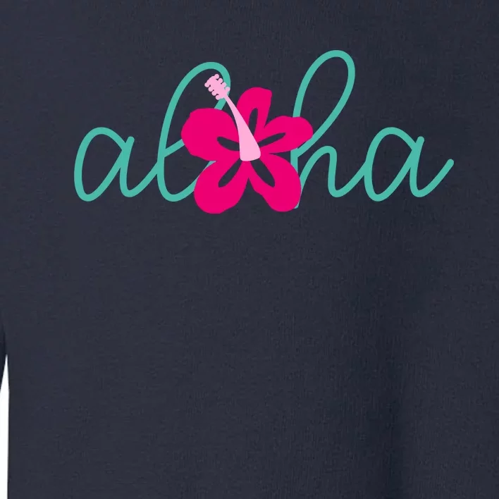 Aloha Floral Hawaii Tropical Toddler Sweatshirt