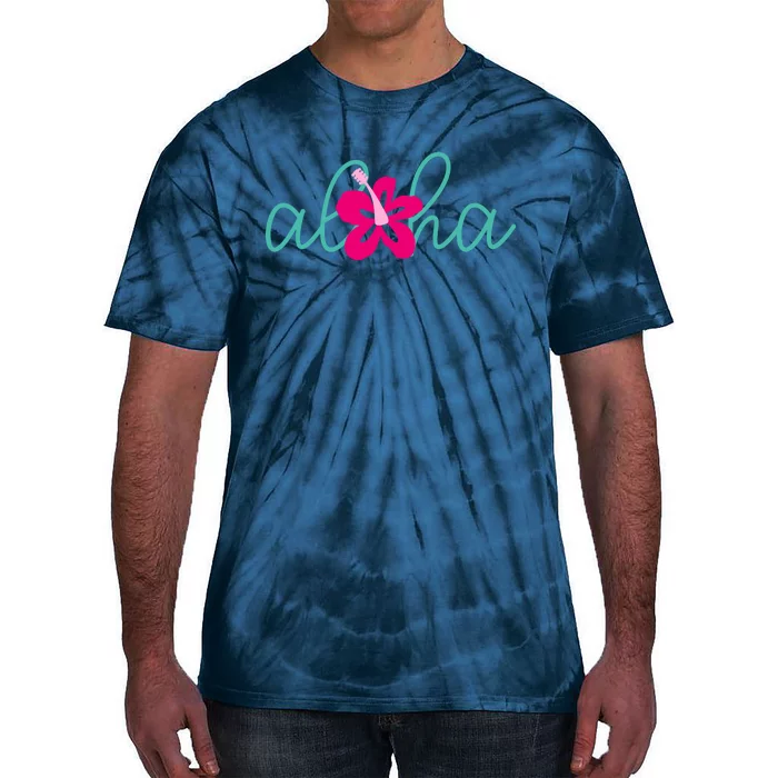 Aloha Floral Hawaii Tropical Tie-Dye T-Shirt