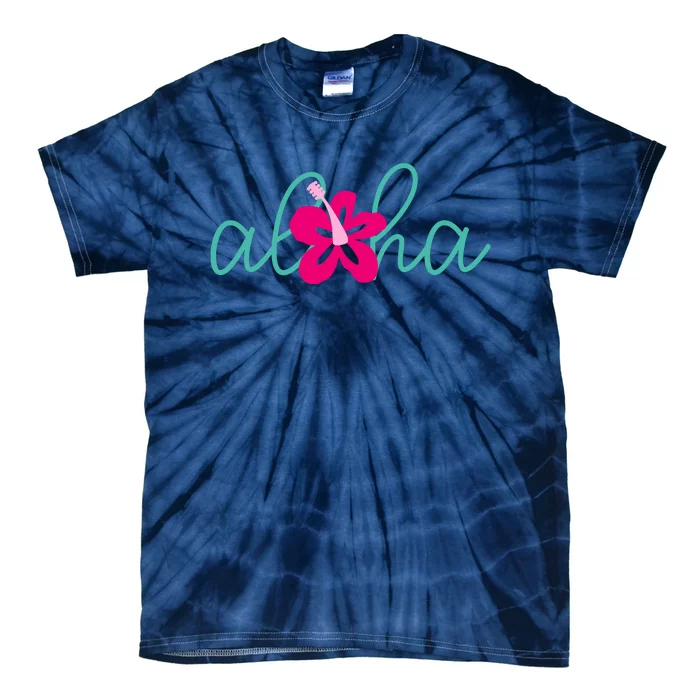 Aloha Floral Hawaii Tropical Tie-Dye T-Shirt