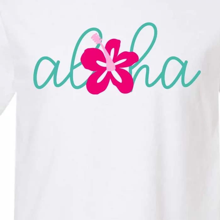 Aloha Floral Hawaii Tropical Garment-Dyed Heavyweight T-Shirt