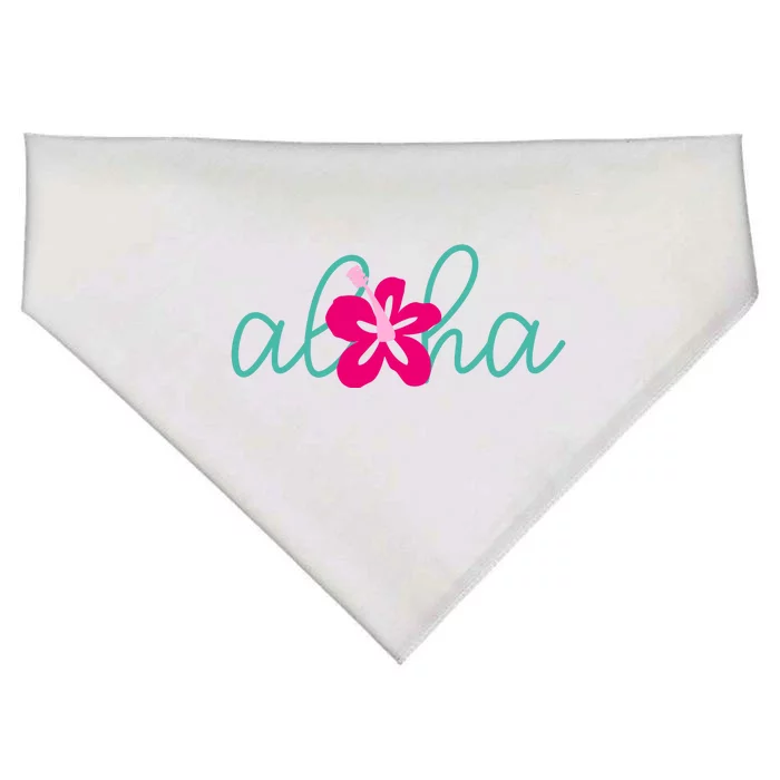 Aloha Floral Hawaii Tropical USA-Made Doggie Bandana