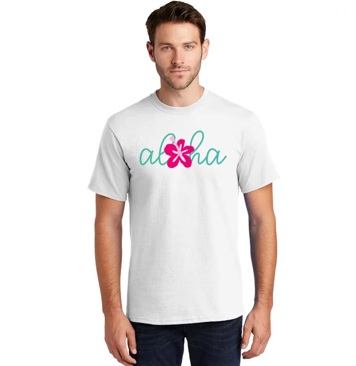 Aloha Floral Hawaii Tropical Tall T-Shirt