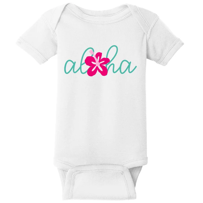 Aloha Floral Hawaii Tropical Baby Bodysuit