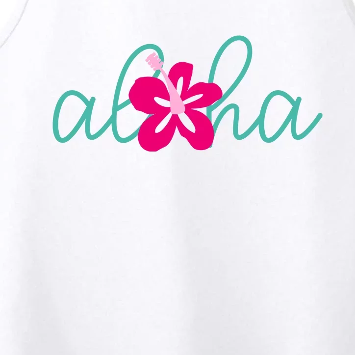 Aloha Floral Hawaii Tropical Performance Tank