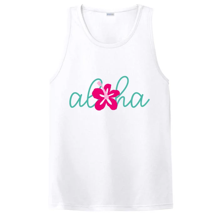 Aloha Floral Hawaii Tropical Performance Tank