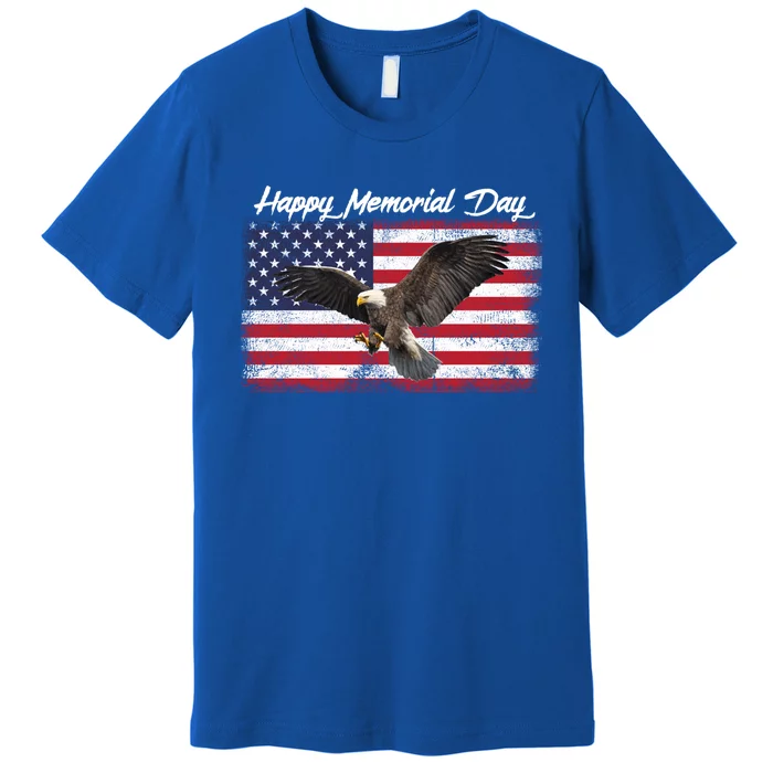 American Flags Happy Memorial Day Meaningful Gift Premium T-Shirt