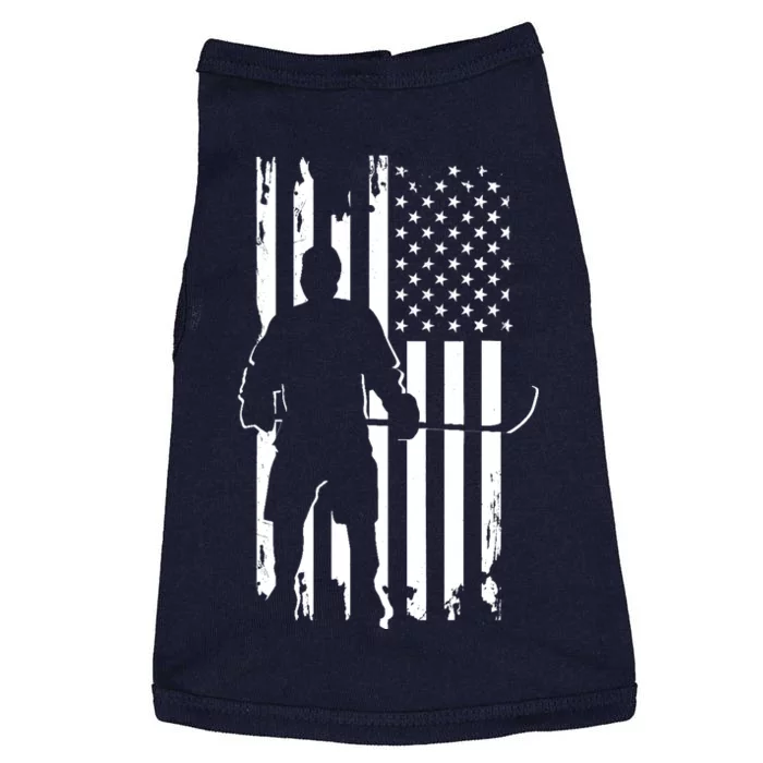 American Flag Hockey - Hockey Doggie Tank