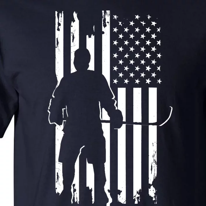 American Flag Hockey - Hockey Tall T-Shirt