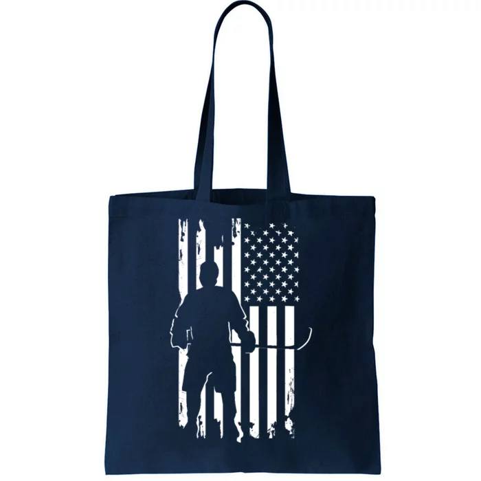 American Flag Hockey - Hockey Tote Bag